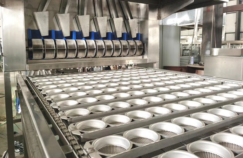 Fried instant rund nudel produktionslinje